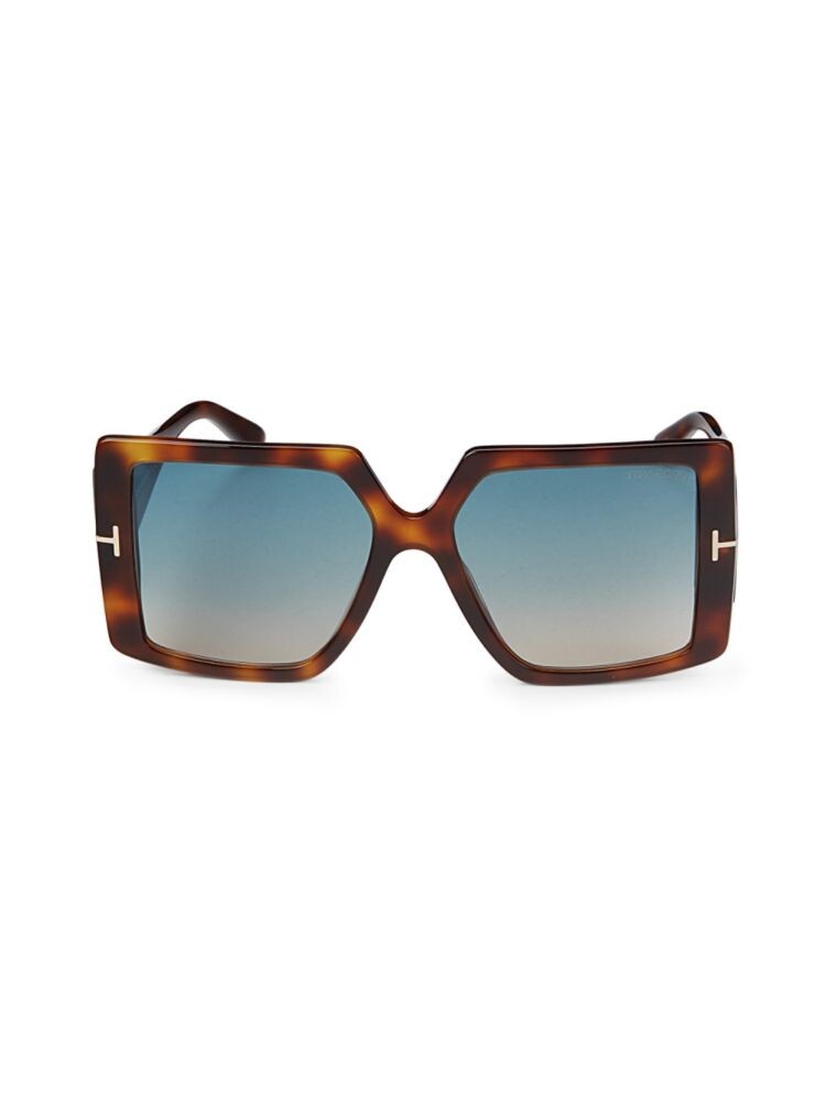 

Большие квадратные солнцезащитные очки 57MM Tom Ford, цвет Blonde Havana