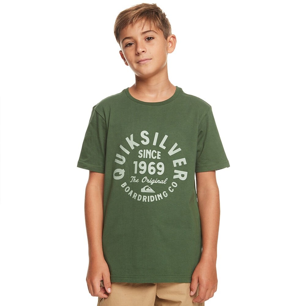 

Футболка Quiksilver Circled Script Front, зеленый