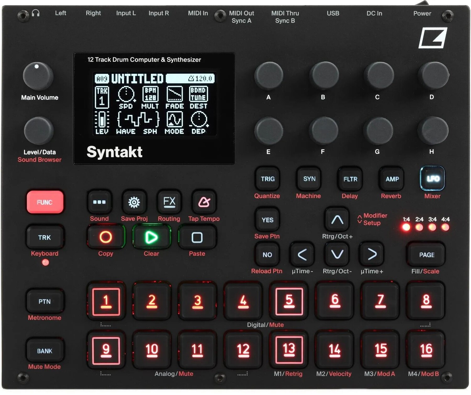 

Elektron Syntakt 12-голосный драм-компьютер и синтезатор