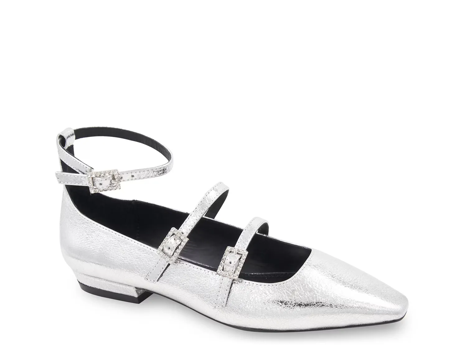 

Балетки Taji Mary Jane Flat Bcbgmaxazria, серебряный/металлик