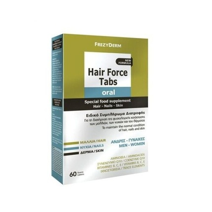 Hair Force для волос, ногтей и кожи, 60 таблеток, Frezyderm country life maxi hair для кожи и ногтей 60 таблеток