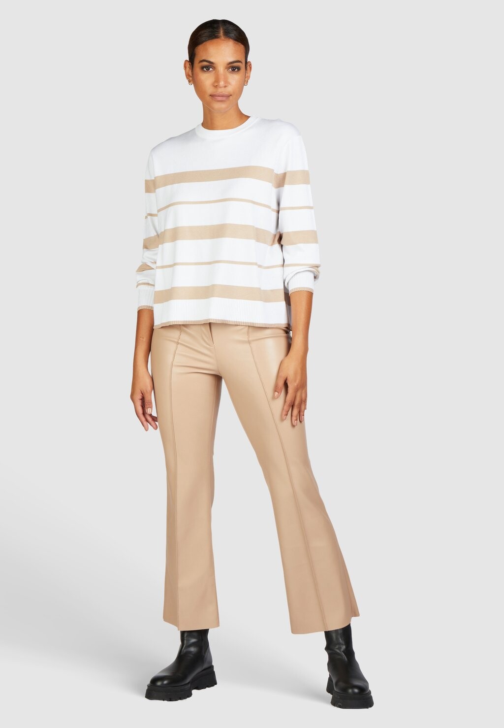 

Свитер вязаный RUNDHALS Marc Aurel, цвет off white varied