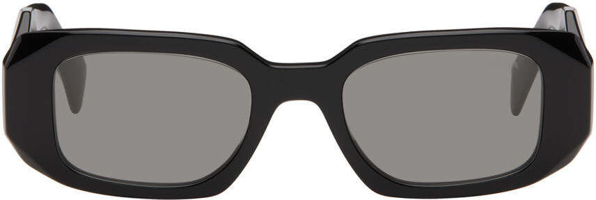

Черные прямоугольные солнцезащитные очки Prada Eyewear