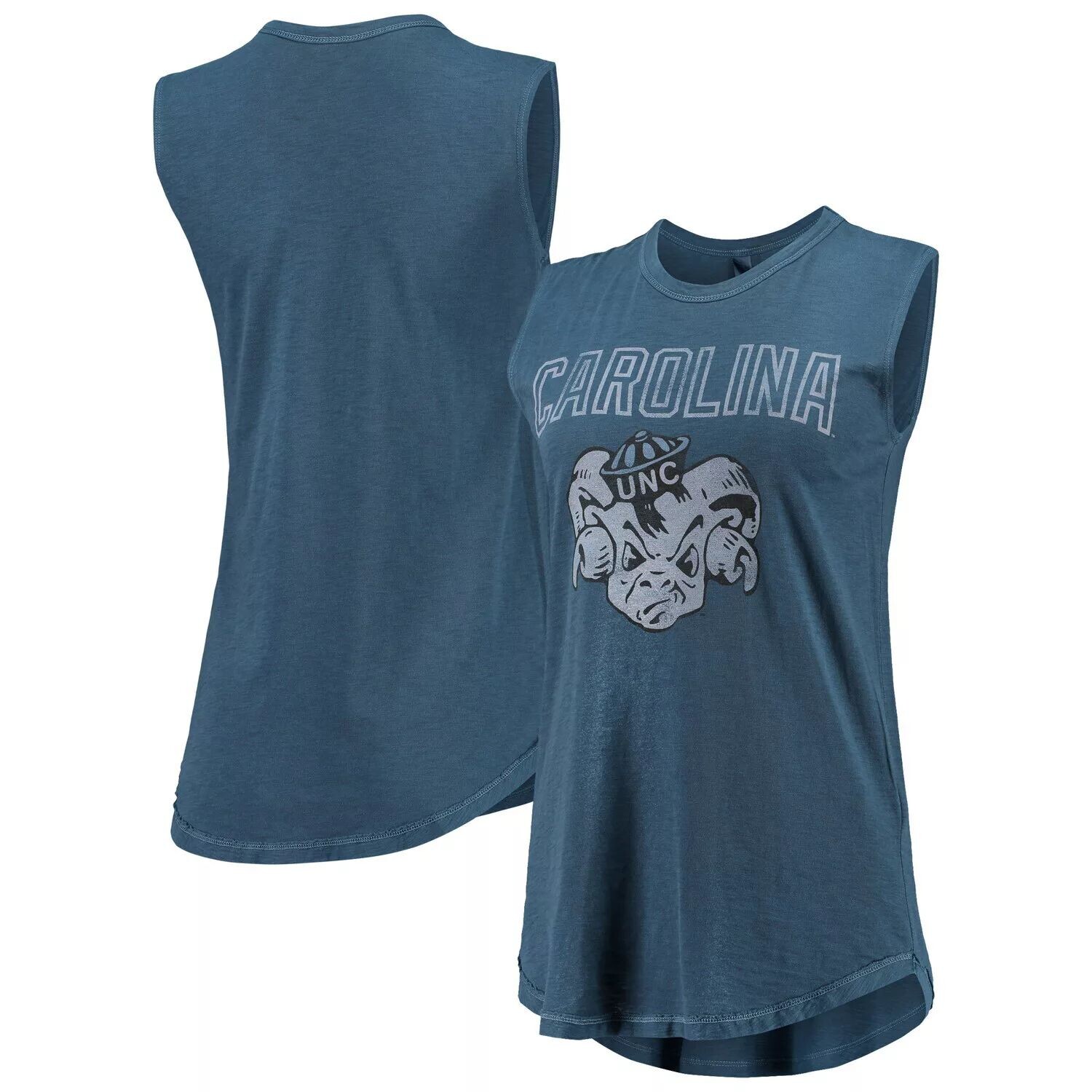 

Женская альтернативная одежда Темно-синяя майка на танкетке North Carolina Tar Heels наизнанку, Синий