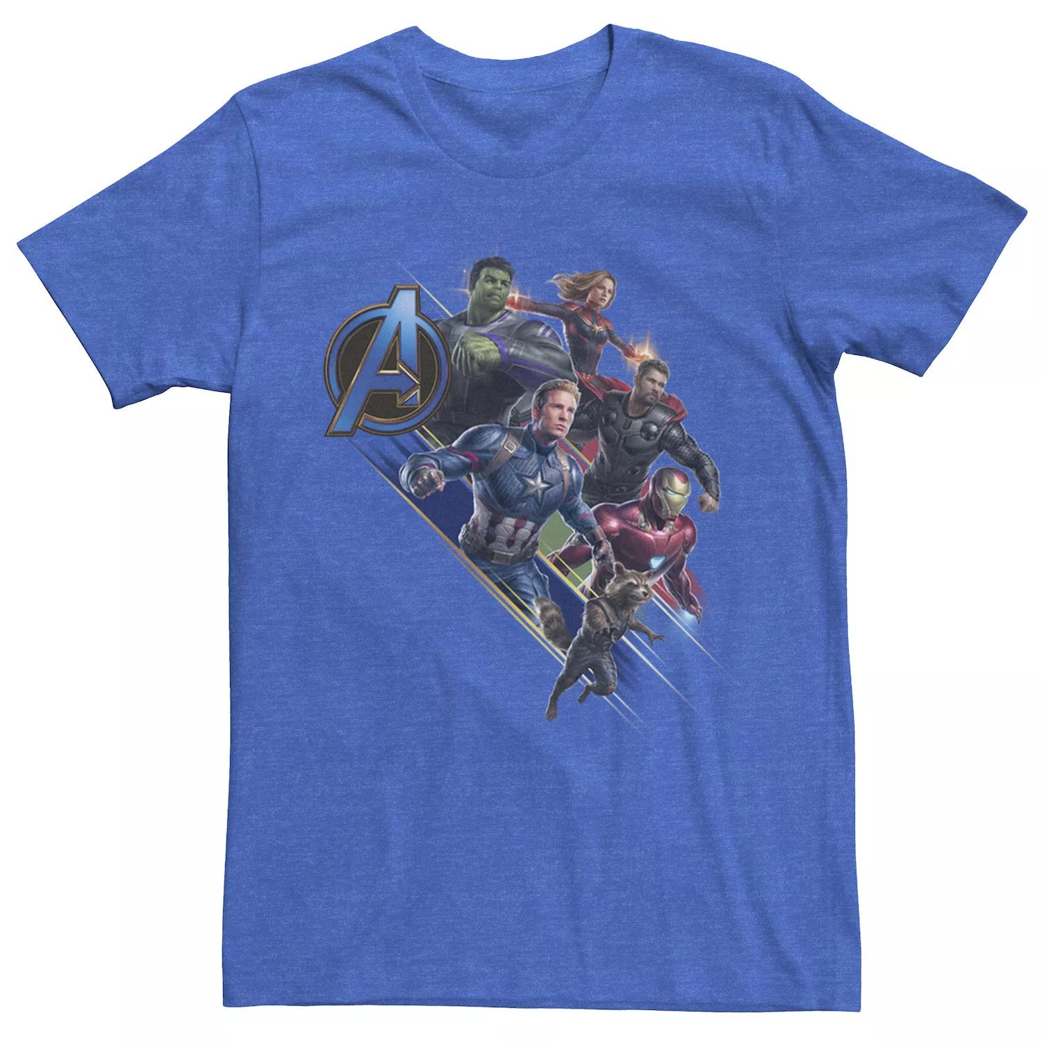 Мужская футболка с логотипом Avengers Endgame Action Pose Marvel 3d постер avengers endgame to action