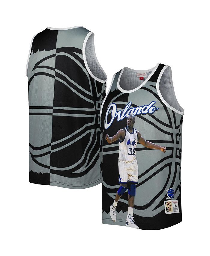 

Мужская черно-серая майка с сублимированной отделкой Orlando Magic Shaquille O'Neal Mitchell & Ness, мультиколор