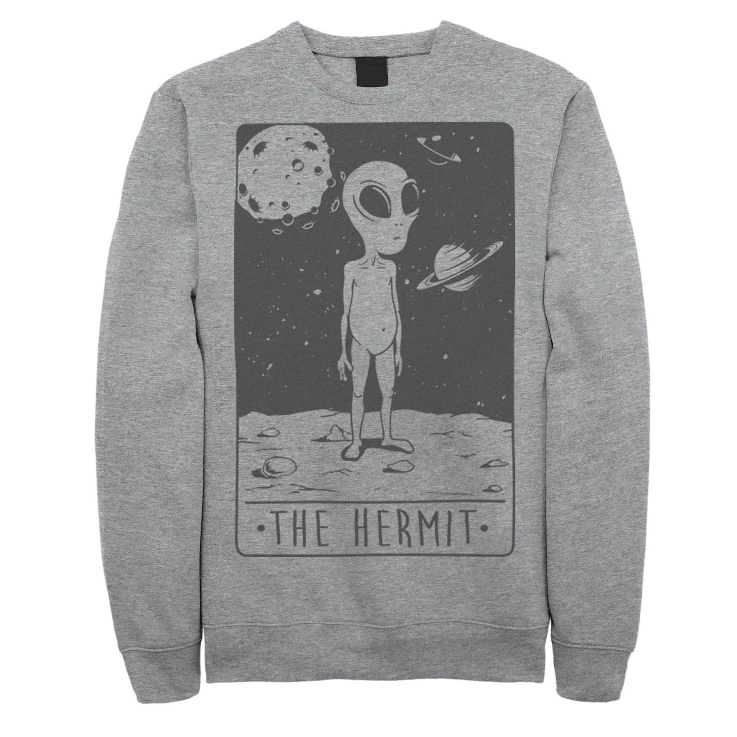 Мужской флисовый пуловер с рисунком Space Hermit Licensed Character white s hermit