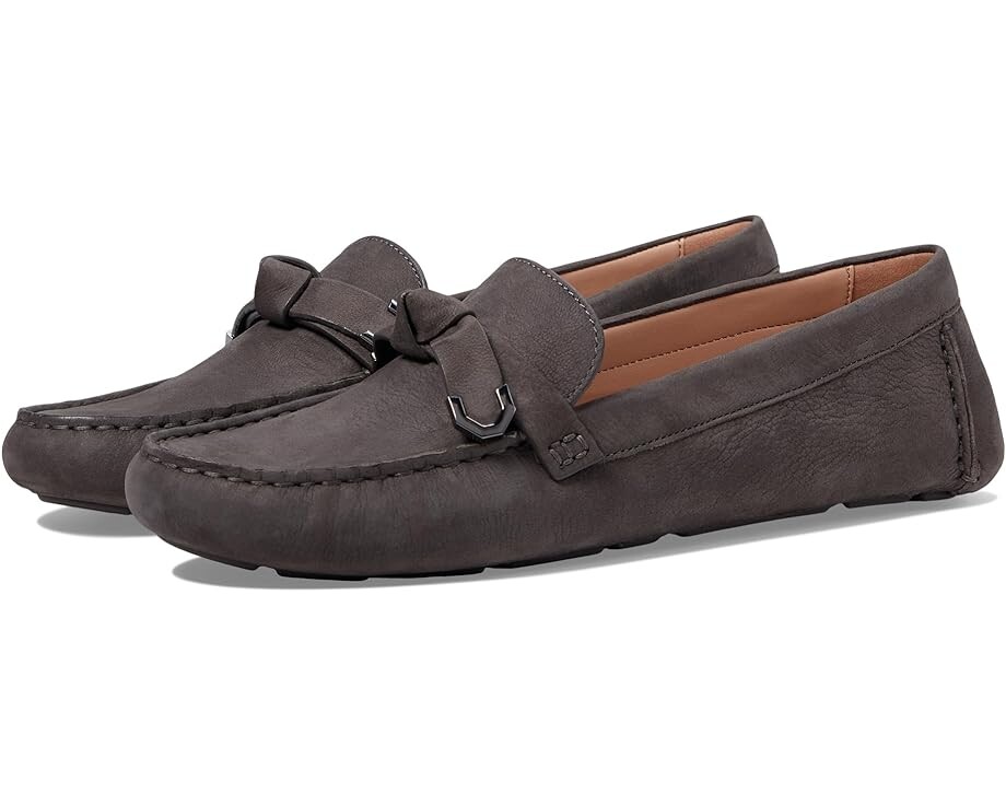 Лоферы Cole Haan Evelyn Bow Driver, цвет Tornado Nubuck туфли на плоской подошве evelyn bow driver cole haan черный