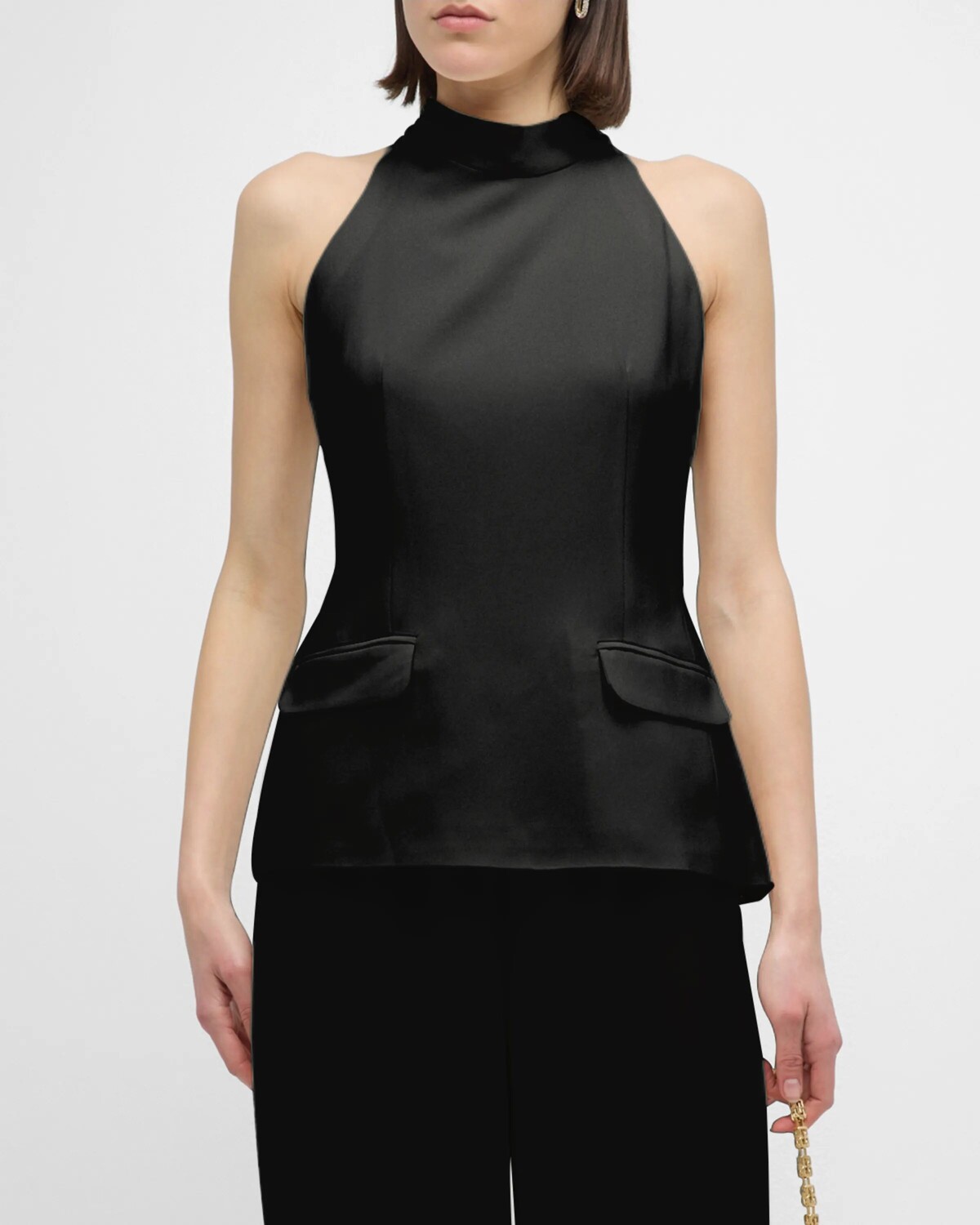 

Топ без рукавов Ronit из коллаборации с Sofia Richie Grainge Solid and Striped, цвет Noir