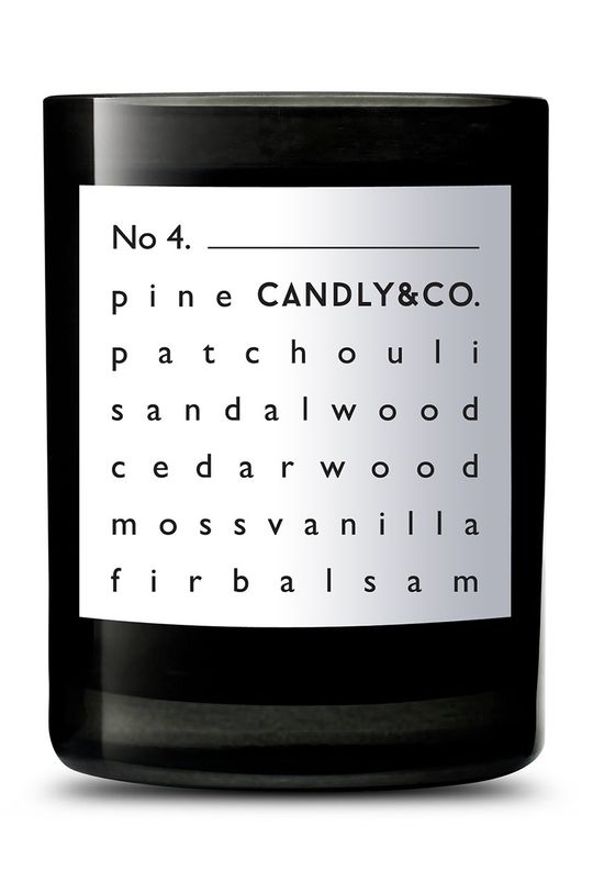 Соевые ароматические свечи №4 Pinia & Pazuli Candly, черный