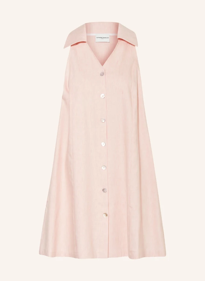 Платье из льна Claudie Pierlot, розовый