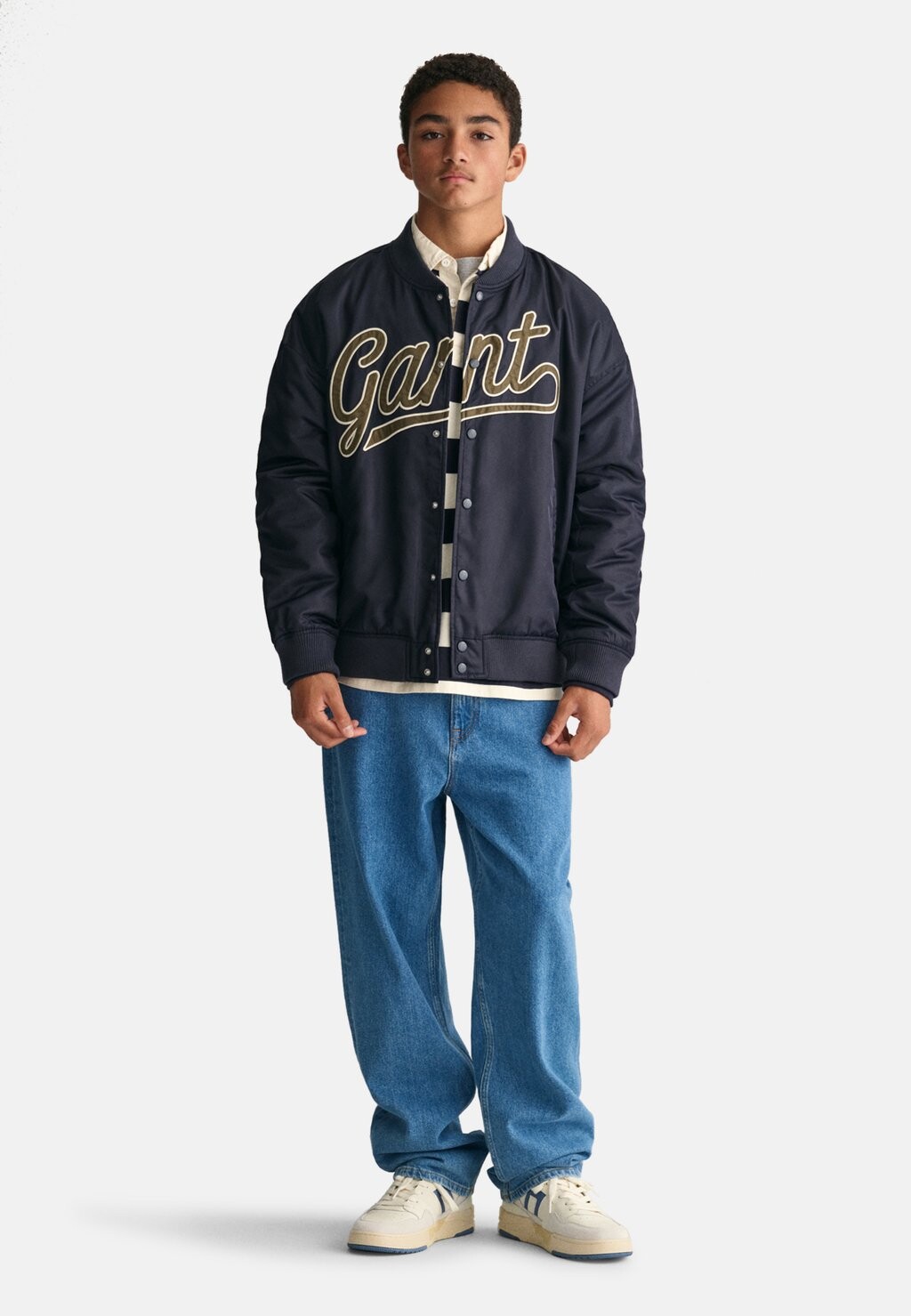 

Куртка-бомбер SCRIPT GRAPHIC VARSITY GANT, цвет evening blue