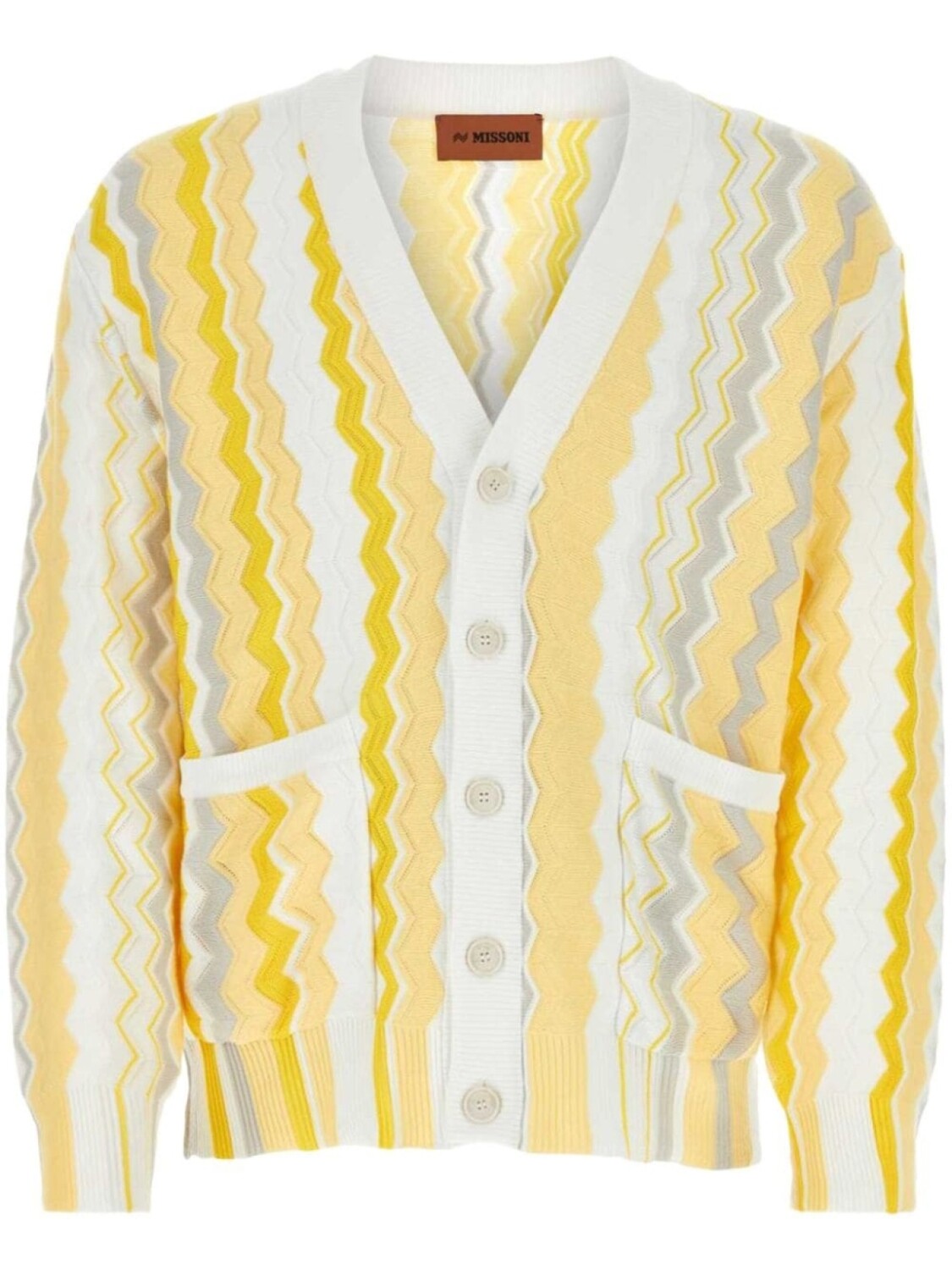 

Кардиган Missoni с узором «зигзаг», белый