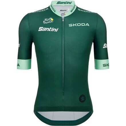 

Официальная лучшая майка для спринтера TDF 2023 мужская Santini, цвет Verde