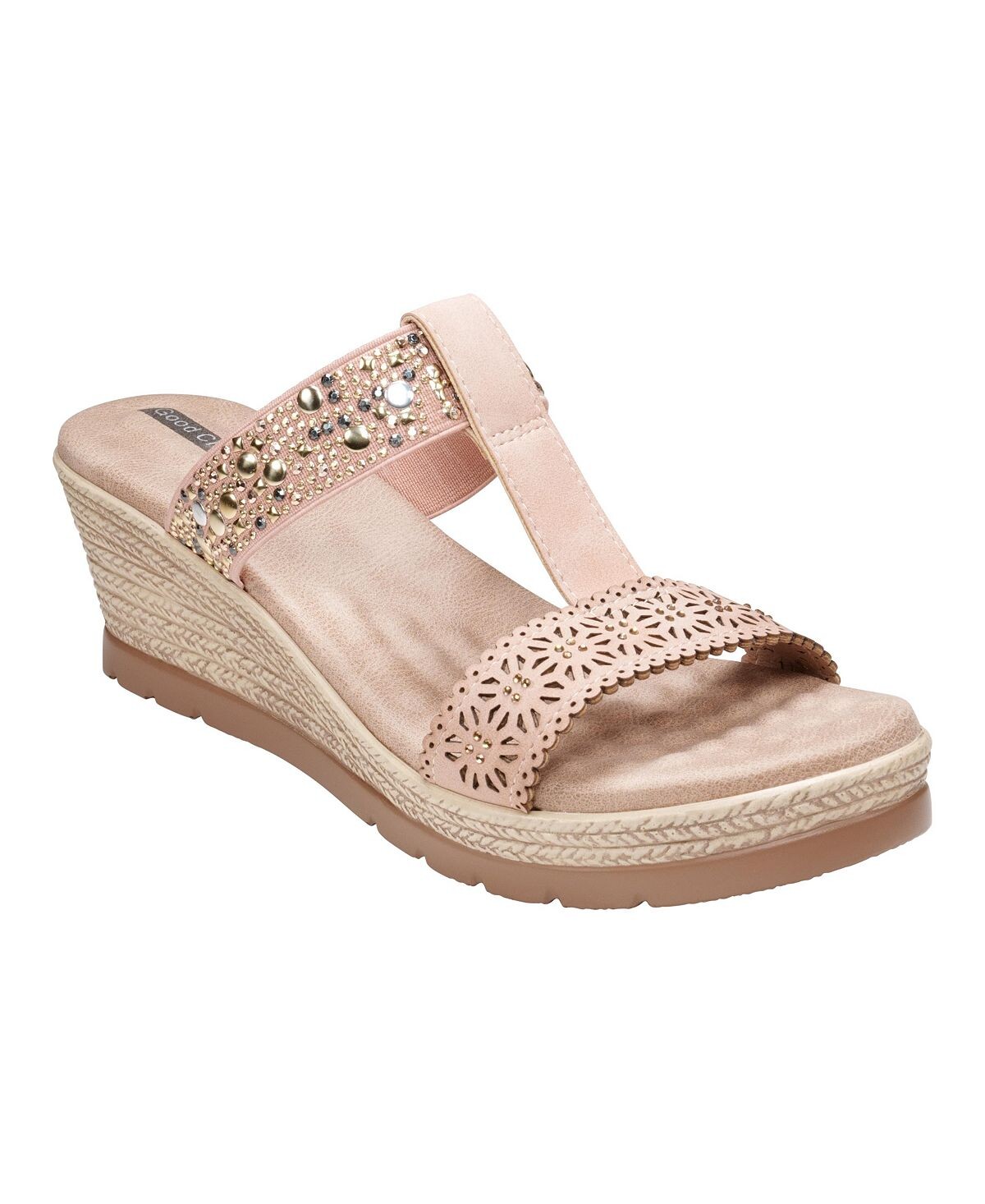 

Женские босоножки Alena на танкетке с Т-образным ремешком GC Shoes
