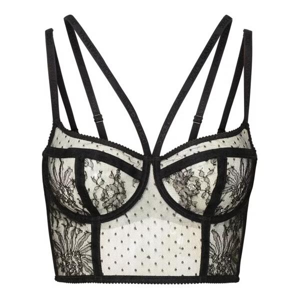 

Футболка viscose blend corset Dolce&Gabbana, черный