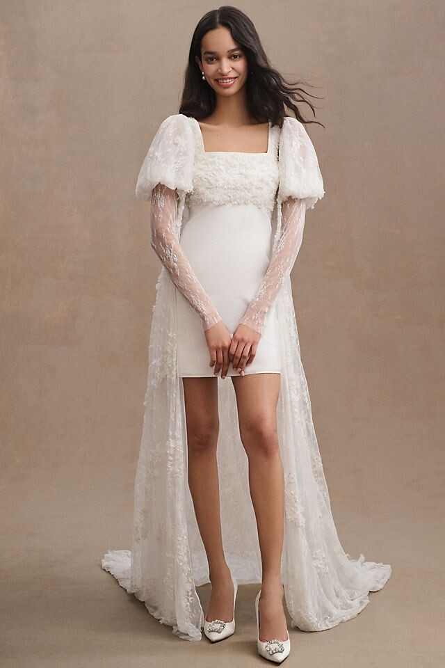 

Свадебная накидка BHLDN Meadow, слоновая кость