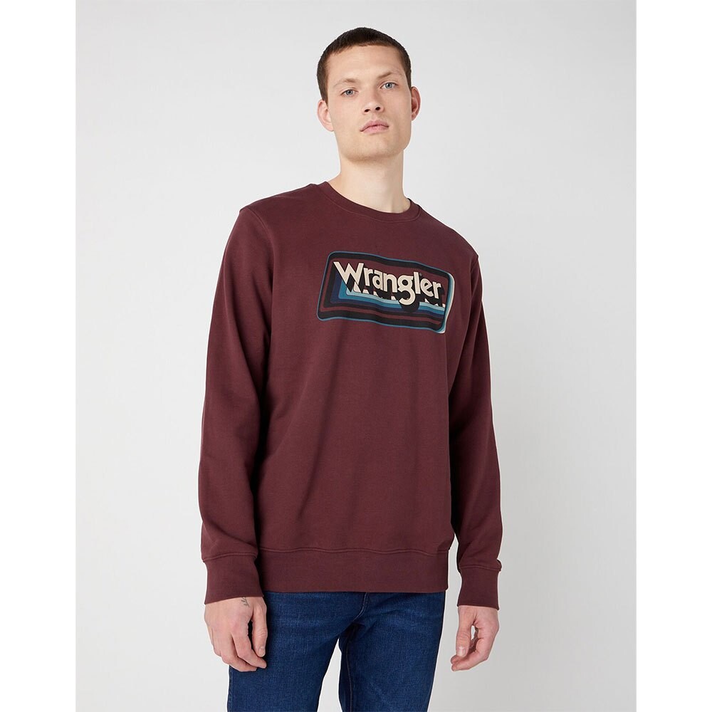 

Толстовка Wrangler Graphic Crew, красный