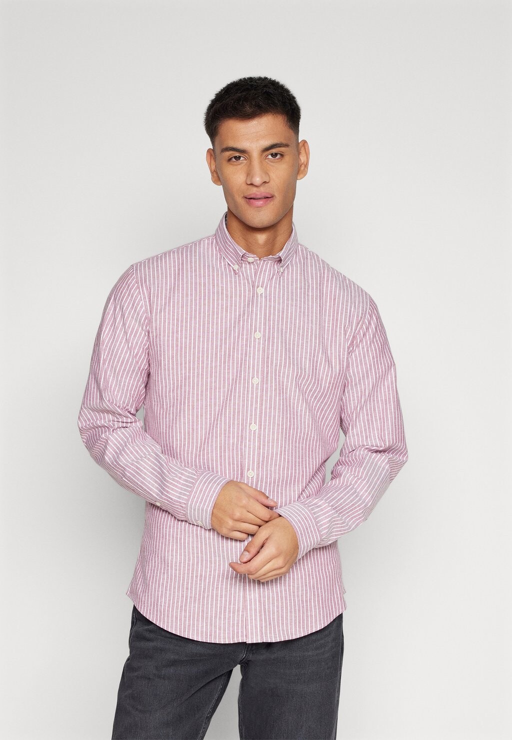 

Рубашка Striped Superflex Oxford Lindbergh, цвет dusty rose
