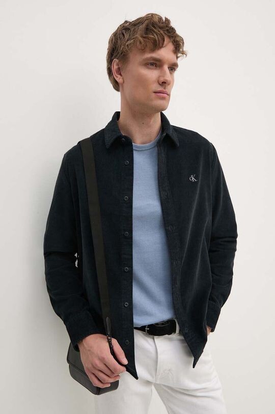 

Вельветовая рубашка Calvin Klein Jeans, темно-синий