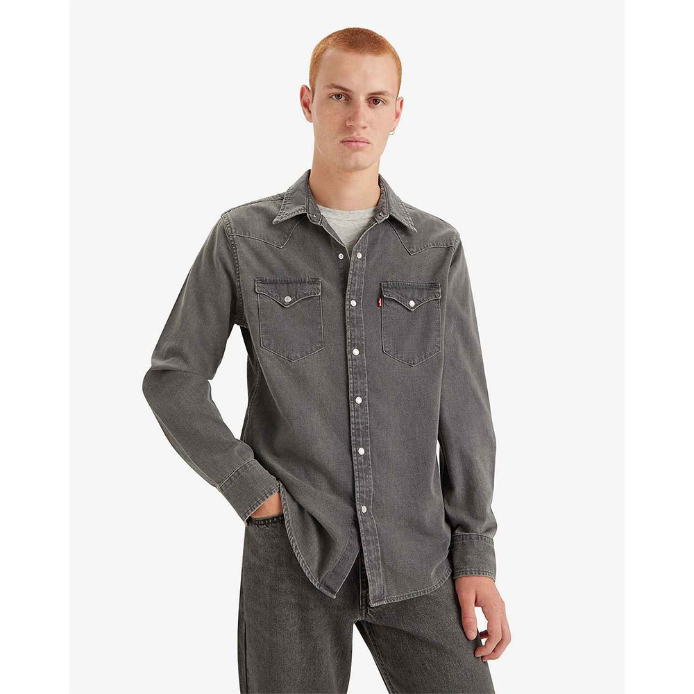 Куртка Levi´s Classic Western Standard Denim, серый рубашка levi´s classic western standard fit зеленый