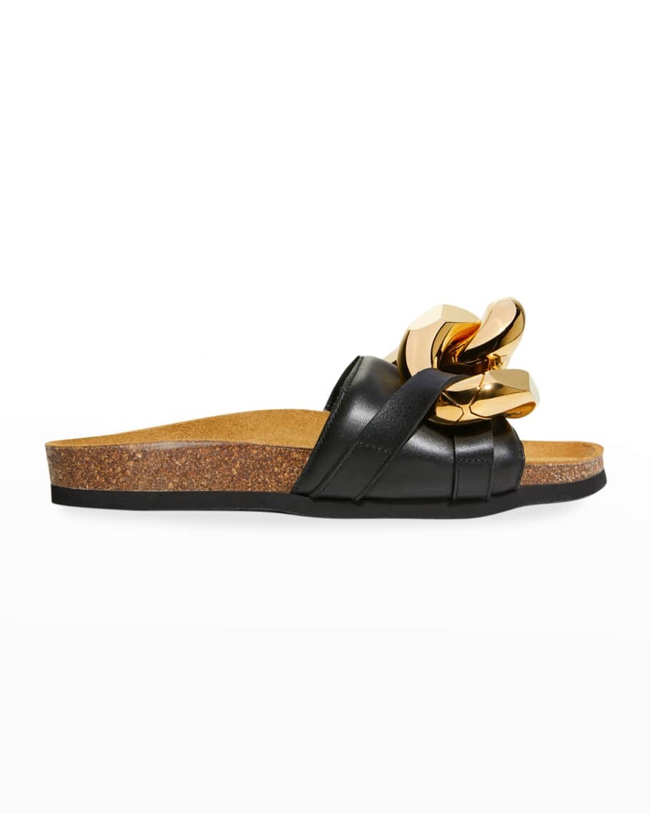 

Кожаные шлепанцы с цепочками JW Anderson