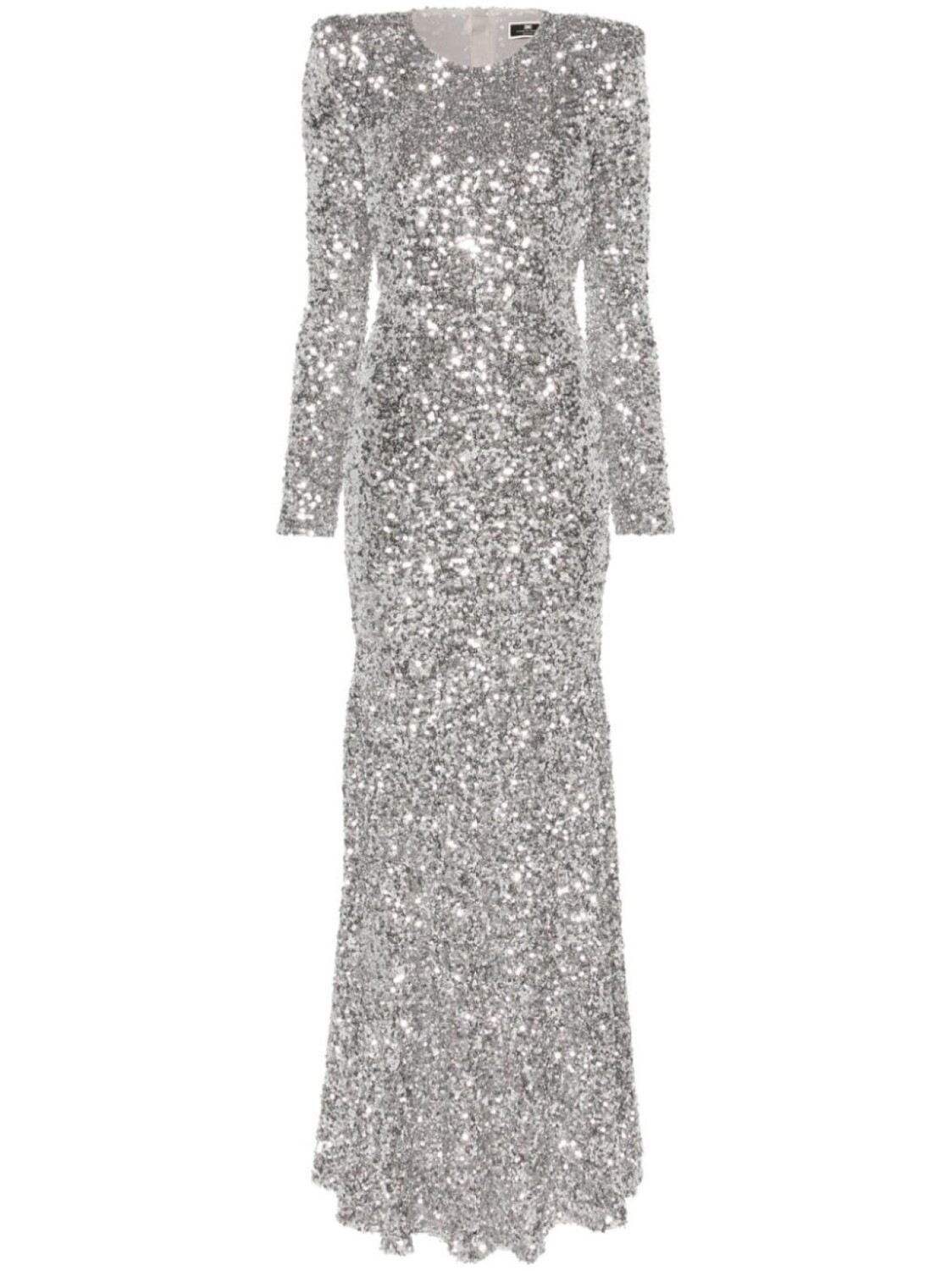 

Elisabetta Franchi платье макси с пайетками, серый