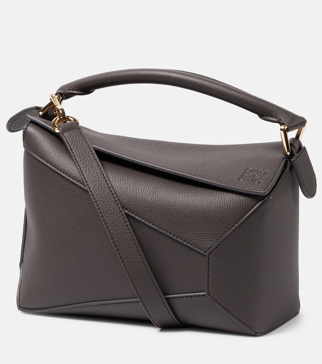 

Маленькая кожаная сумка через плечо puzzle Loewe, серый