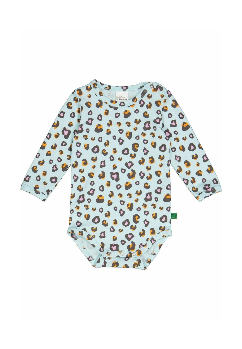 

Боди LANGARM Fred's World by Green Cotton, цвет aqua tangerine pastel