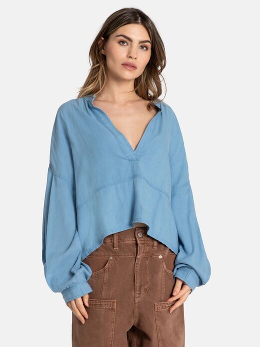 

Блуза еврейская Free People, синий