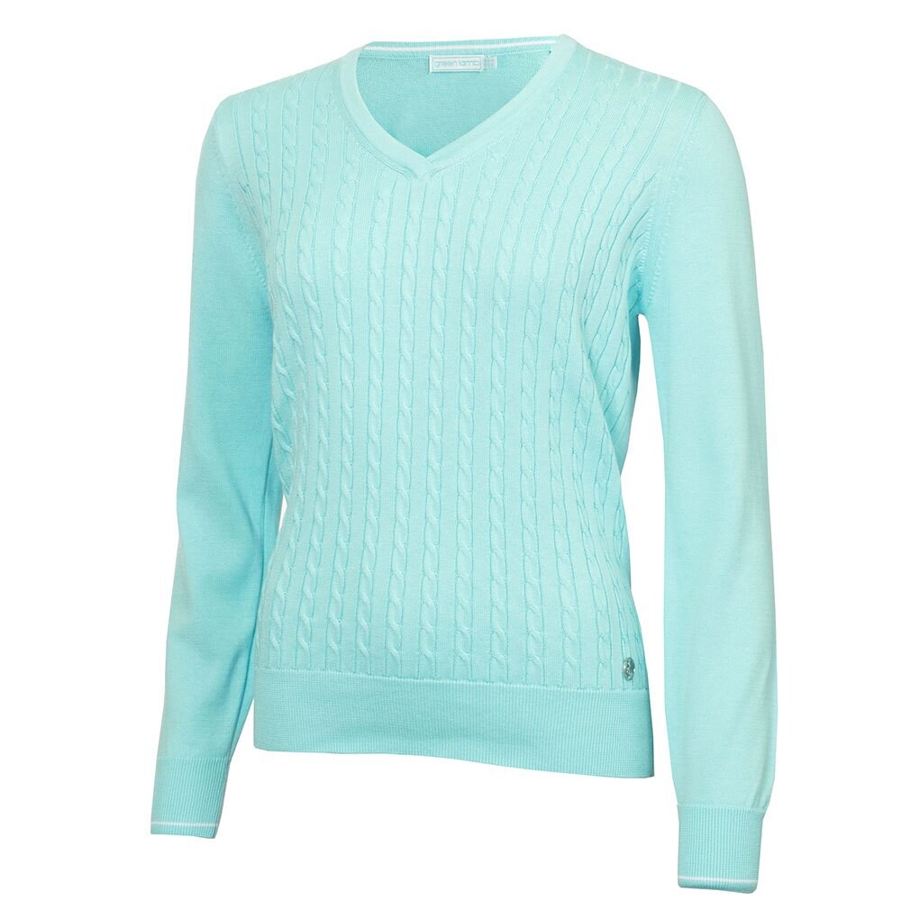 

Свитер Green Lamb Nellie Cable V Neck, синий