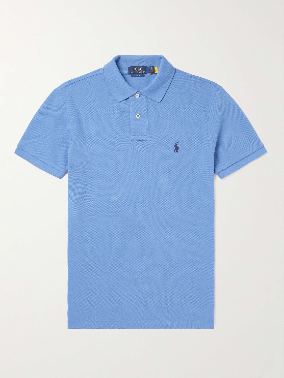 

Рубашка-поло из хлопкового пике POLO RALPH LAUREN, синий