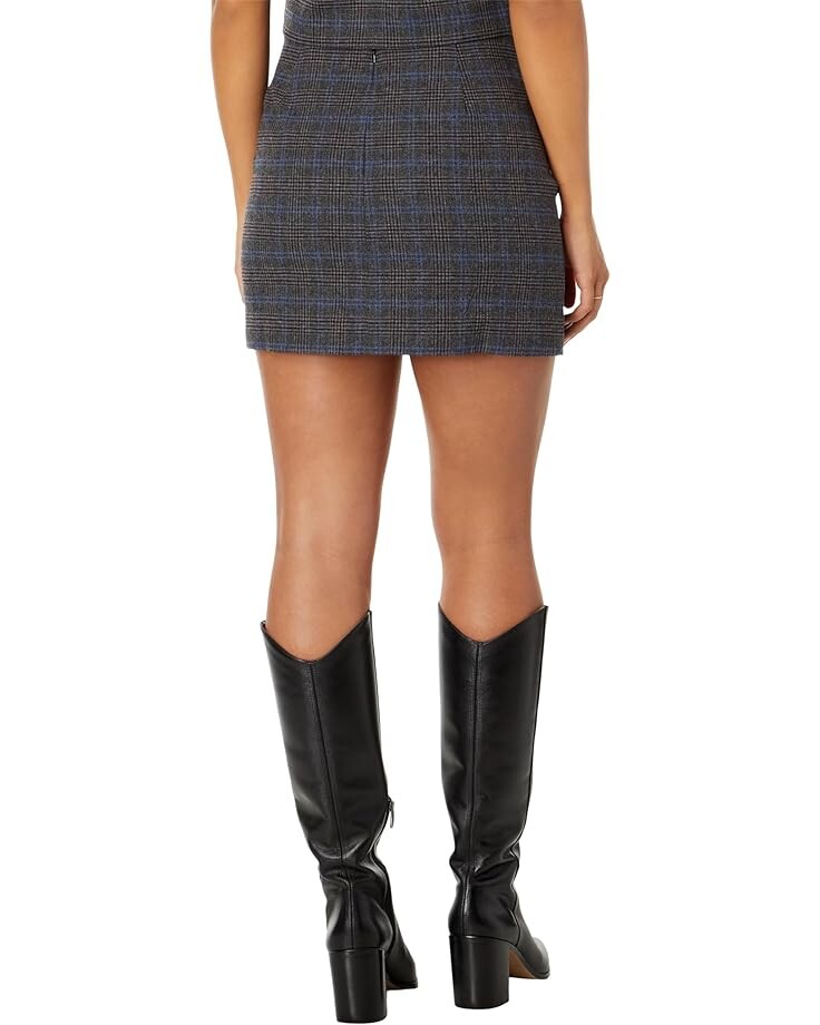 

Юбка Madewell Wool-Blend Mini Skirt in Plaid, цвет Mini Glen Plaid