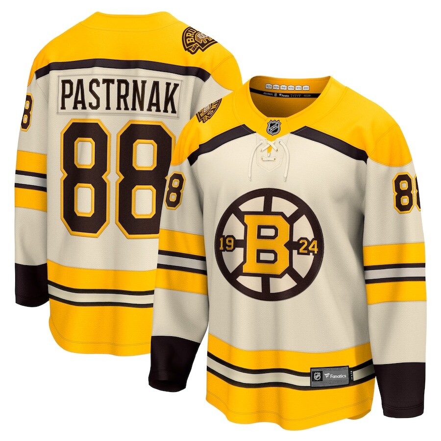 

Джерси Fanatics Branded Boston Bruins, кремовый
