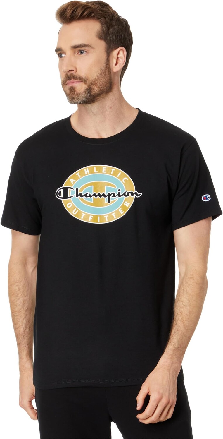 

Классическая футболка с графическим рисунком Champion, черный