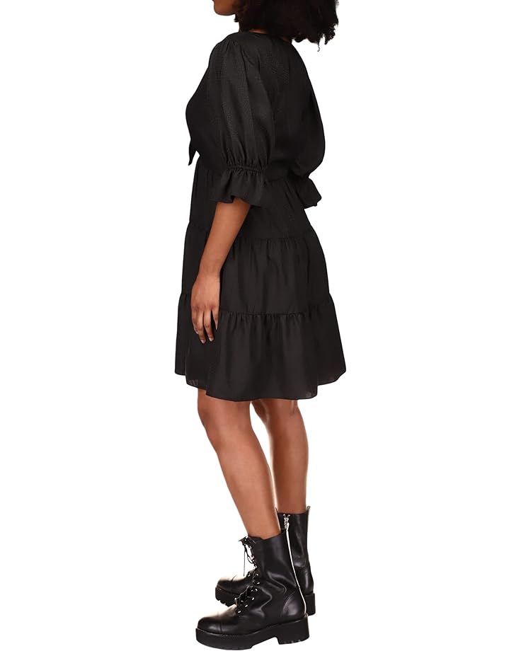 Платье Michael Kors Tie Front Mini Dress, черный