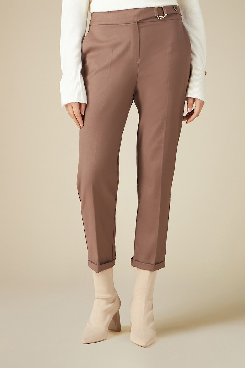 Формальные брюки выше щиколотки Oltre, коричневый