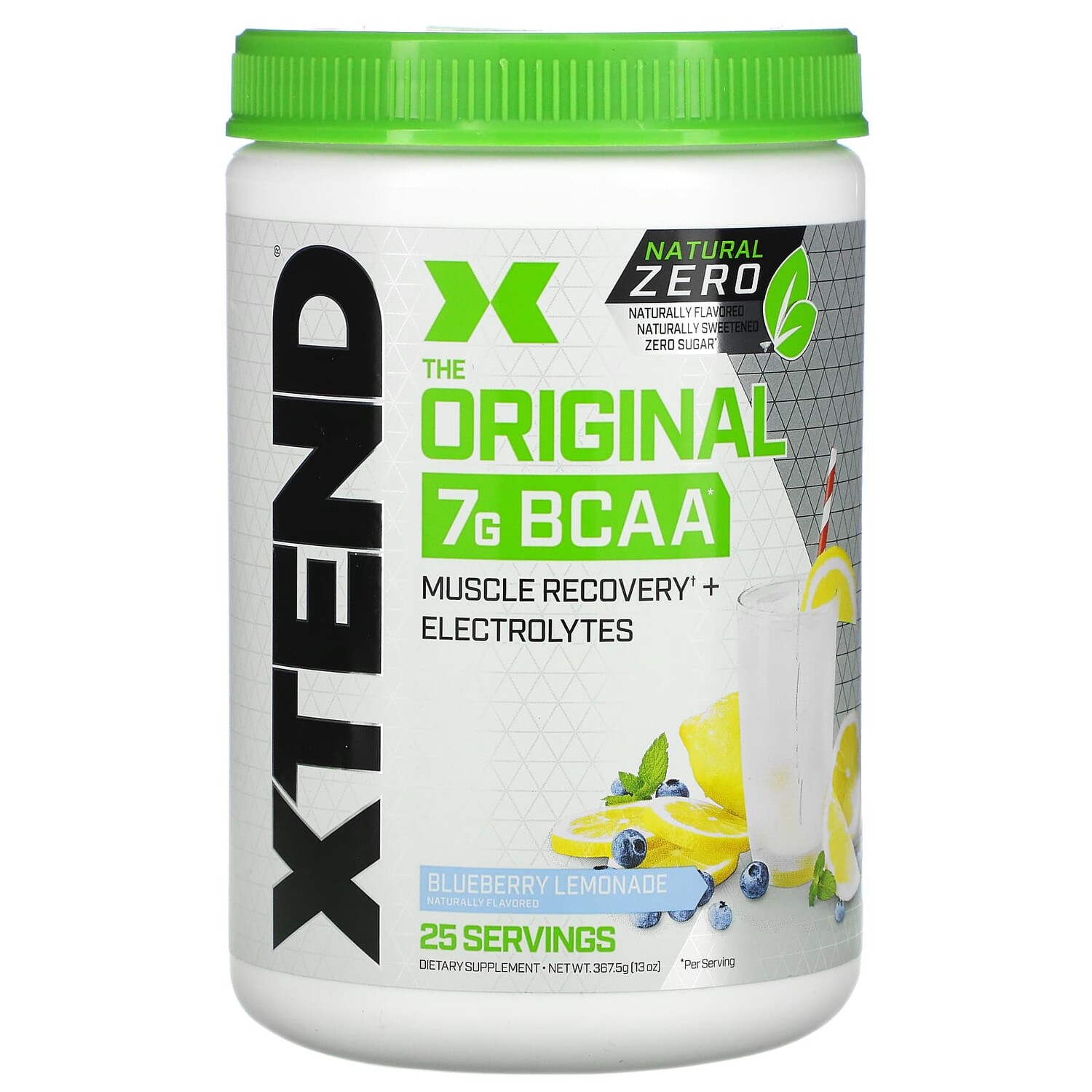 

The Original 7G BCAA, натуральный ноль, черничный лимонад, 367,5 г (13 унций), Xtend
