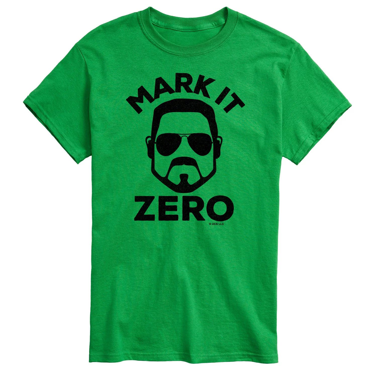Футболка Big & Tall The Big Lebowski Mark It Zero License, зеленый officially licensed lebowski mark it zero mens t shirt sizes s xxl