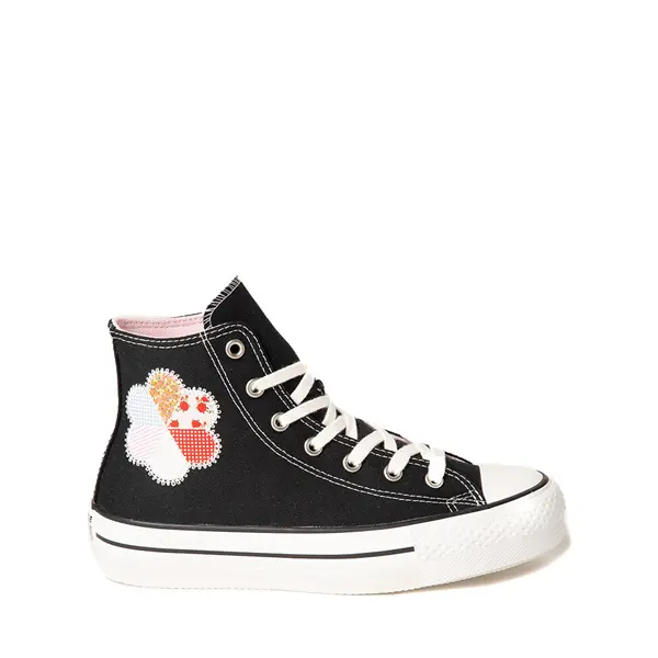

Кроссовки Converse Chuck Taylor All Star Hi Lift в стиле пэчворк — Little Kid, черный
