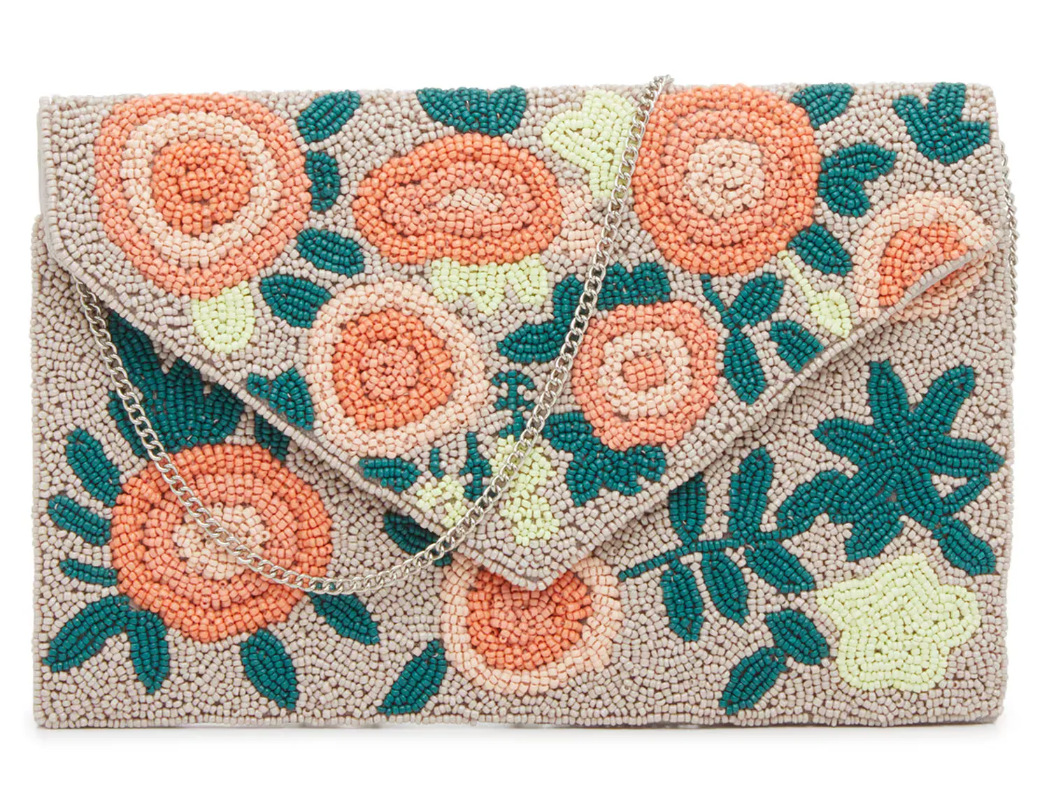 

Клатч с цветочным принтом и бисером Kelly & Katie, цвет grey_multicolorfloral