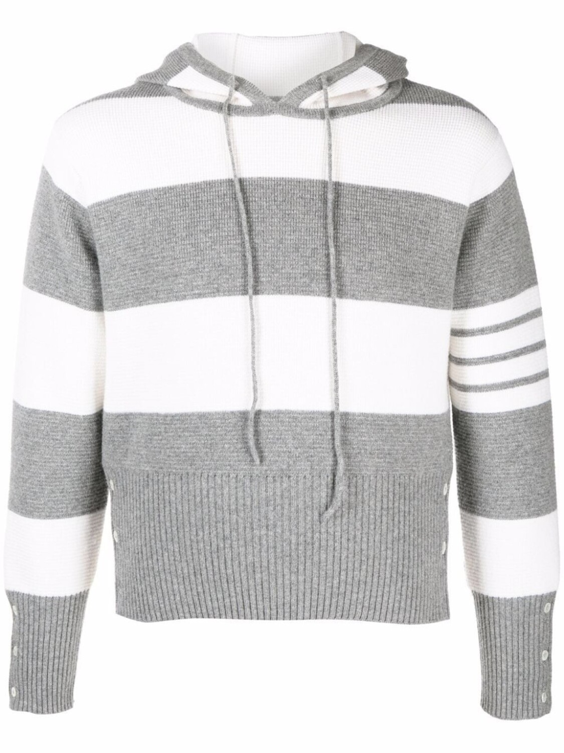 

Thom Browne худи с полосками 4-Bar, серый