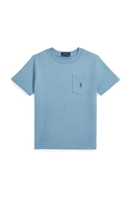

Детская хлопковая футболка Polo Ralph Lauren, синий
