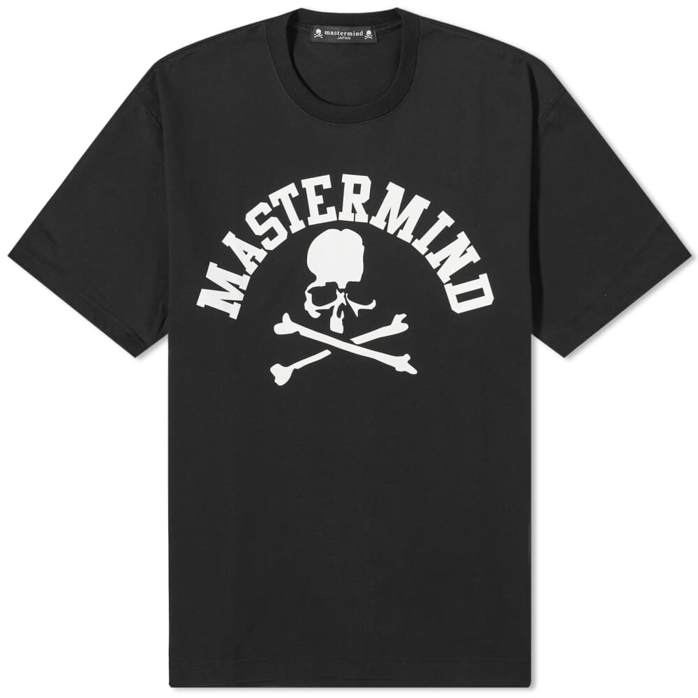 

Футболка Mastermind Japan College с логотипом и черепом, черный