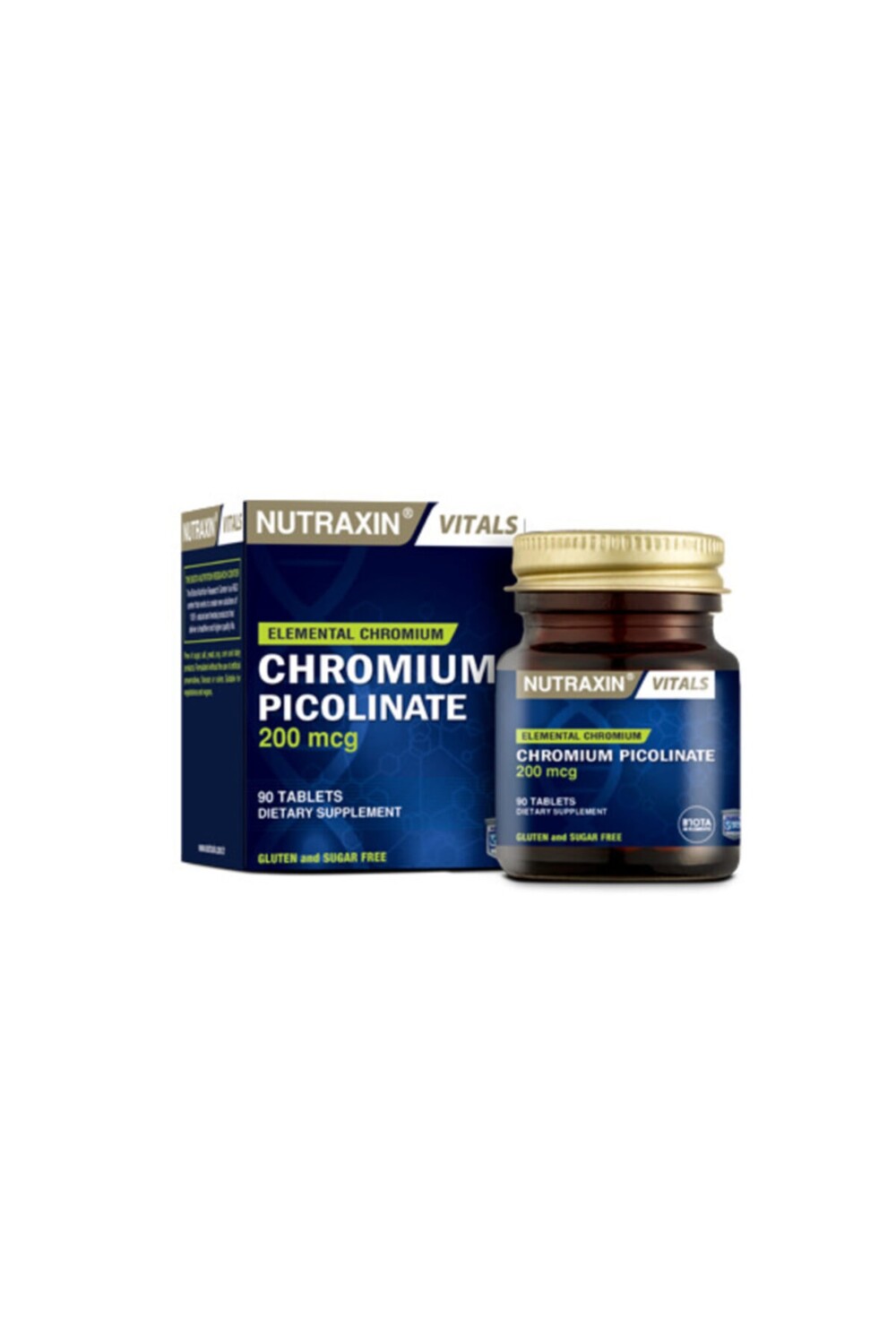 

Nutraxin Пиколинат хрома 200 мкг 90 таблеток