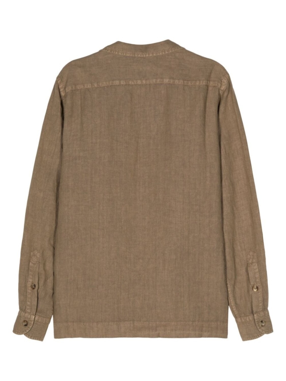 

Boglioli chest-pocket linen shirt, коричневый