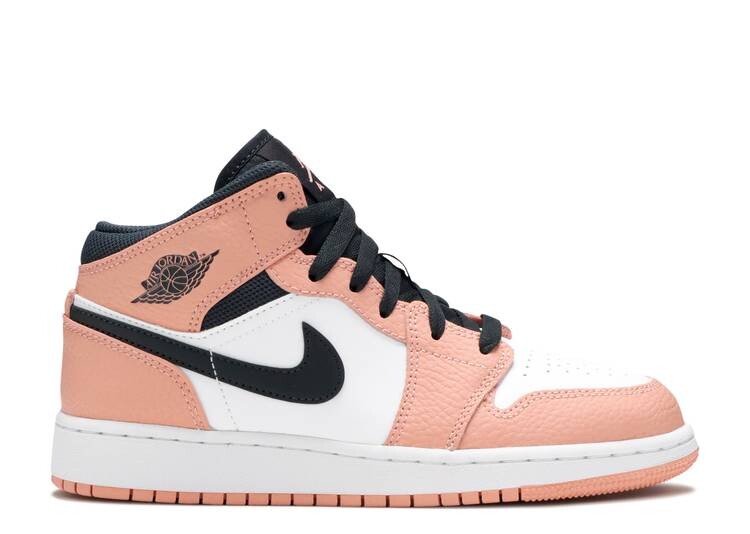 

Кроссовки AIR JORDAN 1 MID GS 'PINK QUARTZ', розовый