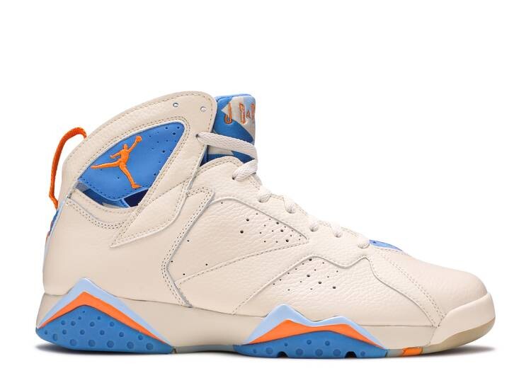 

Кроссовки AIR JORDAN 7 RETRO 'PACIFIC BLUE', белый