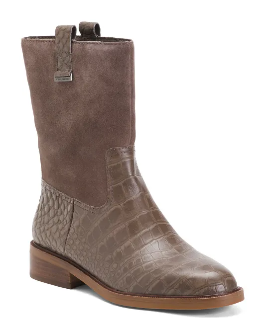 

Кожаные ботинки Arayleigh без шнурков Vince Camuto, цвет Morel