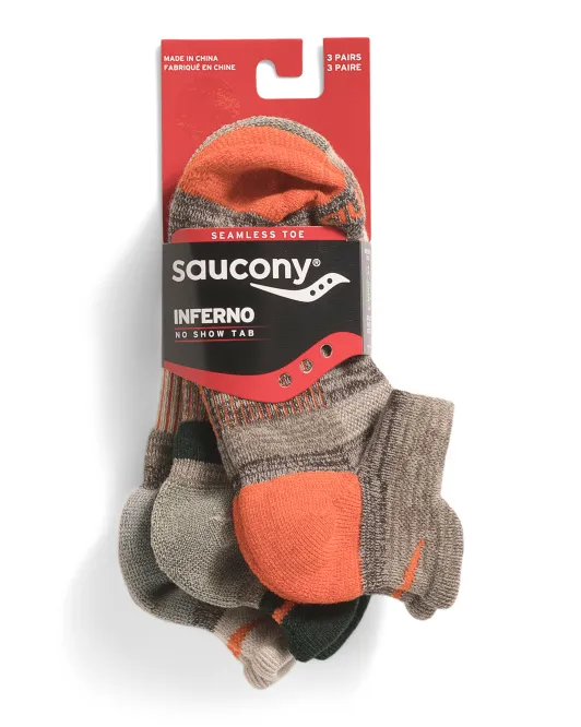 

3 пары носков «Инферно» Saucony, цвет Olive